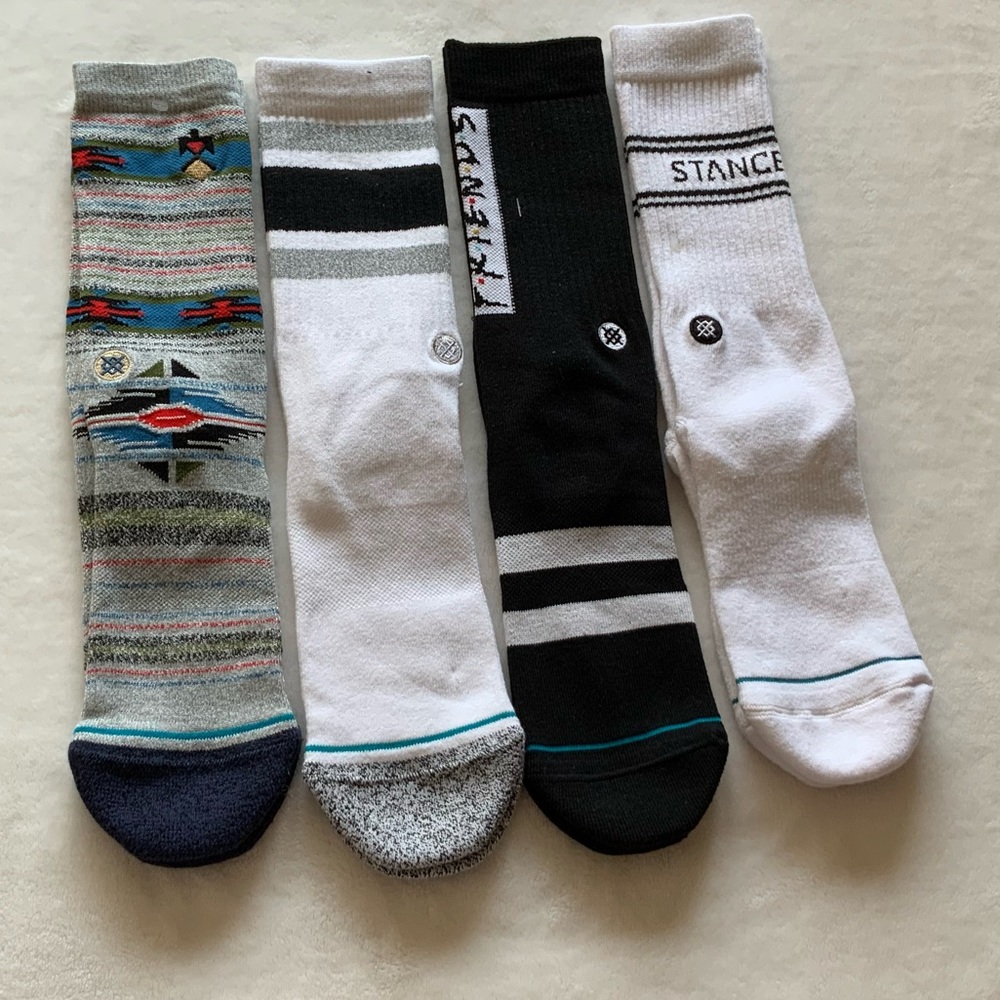 (4) Stance Men's Crew Socks